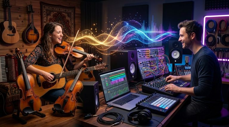 How to Mix Traditional Folk Instruments with Modern Electronic Beats